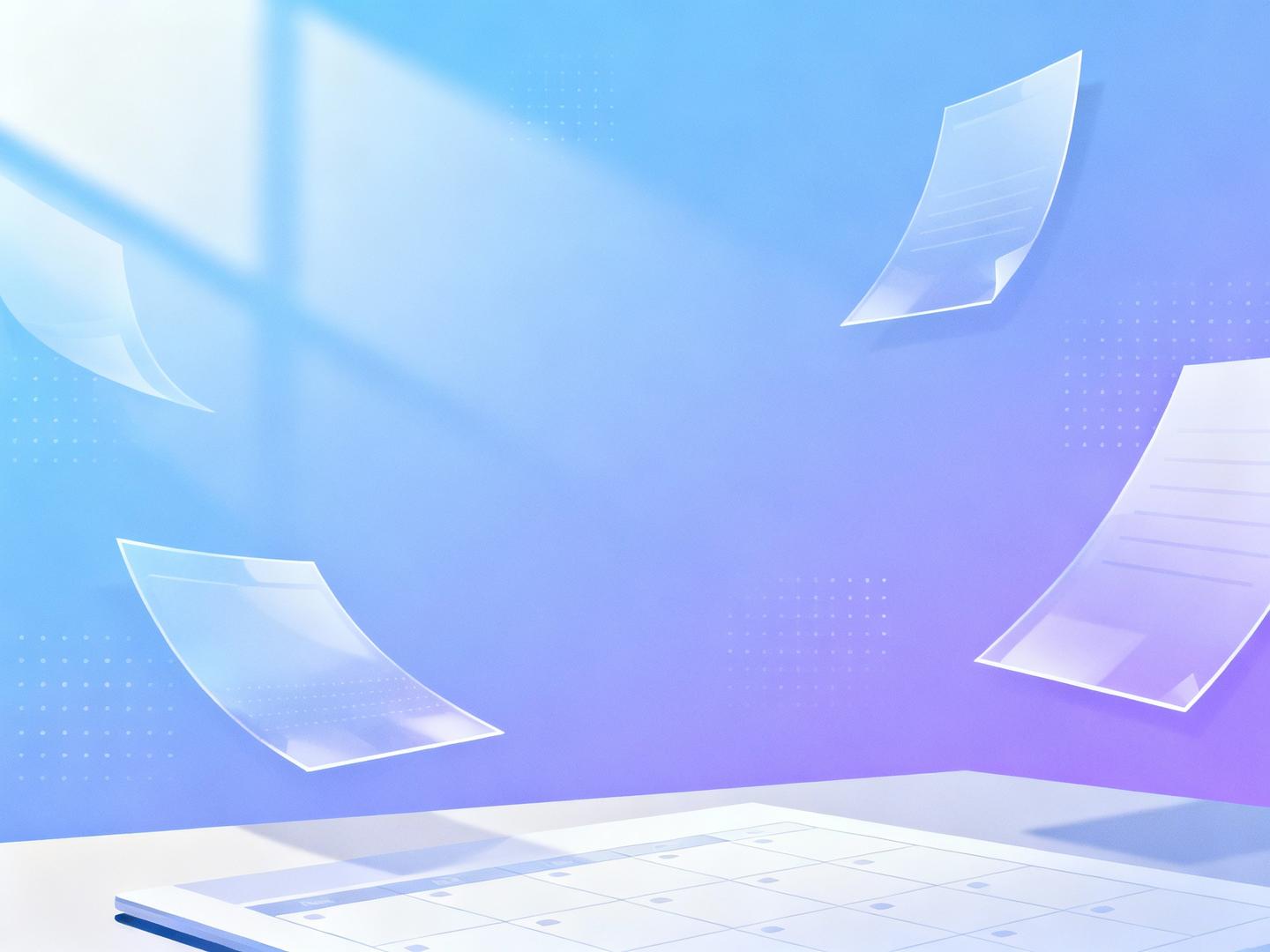 OfficeDocPrint template preview with planner cards